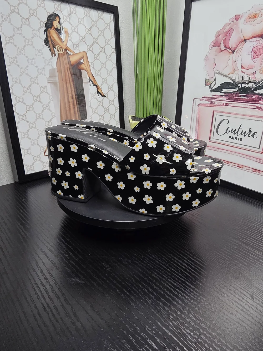 Wild Pair Daisy Platform Slide Sandals
